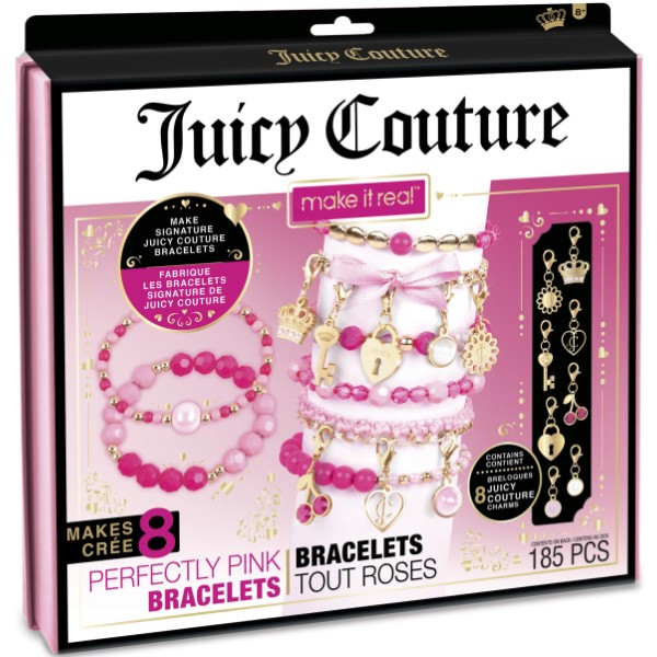 Фото - Набір для виготовлення прикрас Make it Real Juicy Couture Рожевий стиль 185 шт. (MR4413)